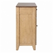 Sunset Trading Brook Amish Style Wood Sideboard Buffet Server in Pecan & Wheat Finish