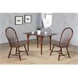 Sunset Trading Andrews Windsor Solid Wood Dining Chairs in Chestnut (Set of 2)