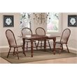Sunset Trading Andrews Windsor Solid Wood Dining Chairs in Chestnut (Set of 2)
