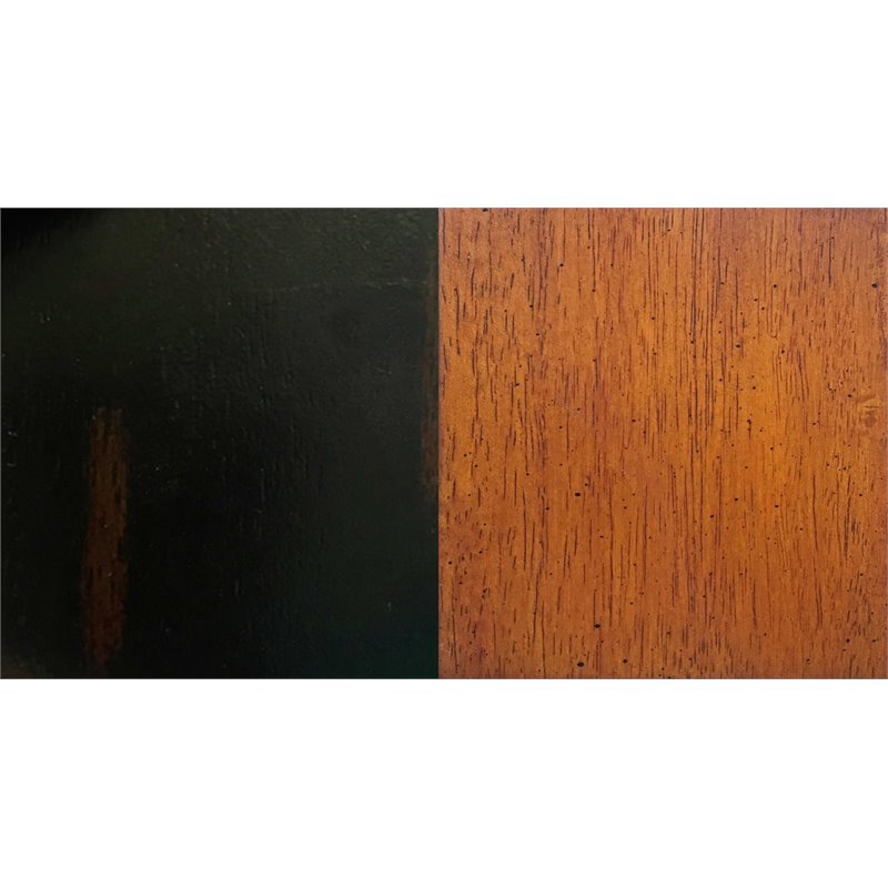 Sunset Trading Black Cherry Selections Wood Dining Chair in Black (Set of 2)