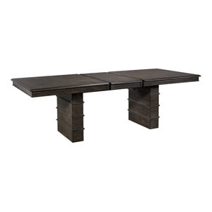 Sunset Trading Cali 96&quot Rectangular Extendable Wood Dining Table in Brown