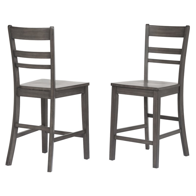 Sunset Trading Shades of Gray 3-Piece Expandable Wood Kitchen Island Set in Gray