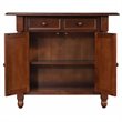 Sunset Trading Andrews Drop Leaf Traditional Wood Kitchen Island in Chestnut