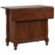 Sunset Trading Andrews Drop Leaf Traditional Wood Kitchen Island in Chestnut