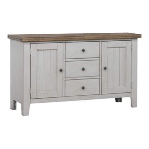 Sunset Trading Country Grove Contemporary Wood Buffet in Distressed Gray/Brown