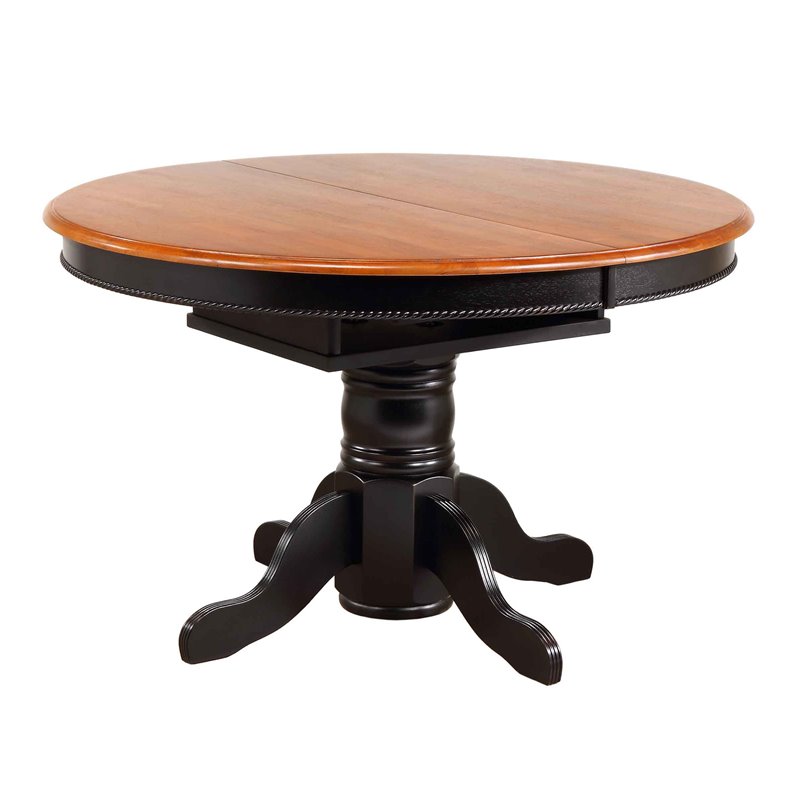 Sunset Trading Selections 5PC Round/Oval Butterfly Dining Set Black/Cherry Wood