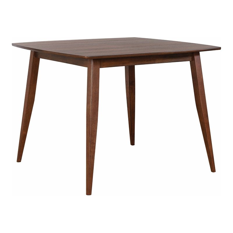 Sunset Trading 48&quot Mid-Century Counter Height Pub Wood Dining Table in Walnut