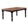 Sunset Trading Black Cherry Selections 5PC Extendable Wood Dining Set in Black
