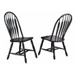Sunset Trading Black Cherry Selections 5PC Extendable Wood Dining Set in Black