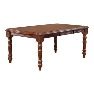 Sunset Trading Andrews 72&quot Rectangular Extendable Wood Dining Table in Chestnut