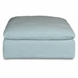 Sunset Trading Puff 5-Piece Slipcovered Modular Fabric Sectional in Blue