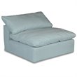Sunset Trading Puff 6PC Slipcovered Modular Fabric Sectional Set in Blue