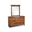 Sunset Trading Rustic City Contemporary Wood Mirror in Rustic Natural Oak