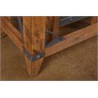 Sunset Trading Rustic City Counter Height Contemporary Wood Dining Table in Oak