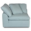 Sunset Trading Puff 2PC Slipcovered Modular Fabric Sectional Sofa in Blue