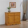 Sunset Trading Oak Selections Oak Selections Wood Keepsake Buffet in Light Oak