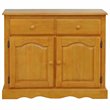 Sunset Trading Oak Selections Oak Selections Wood Keepsake Buffet in Light Oak