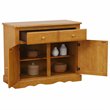 Sunset Trading Oak Selections Oak Selections Wood Keepsake Buffet in Light Oak