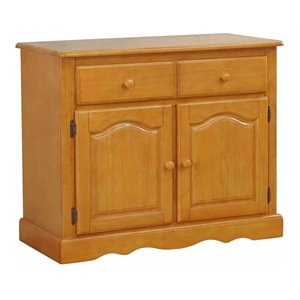 Sunset Trading Oak Selections Oak Selections Wood Keepsake Buffet in Light Oak