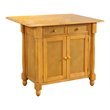 Sunset Trading Oak Selections Drop Leaf Extendable Wood Kitchen Island in Oak