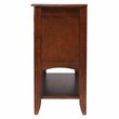 Andrews 3-Drawers 1-Large Open Shelf Cabinet Sideboard in Chestnut Brown Wood