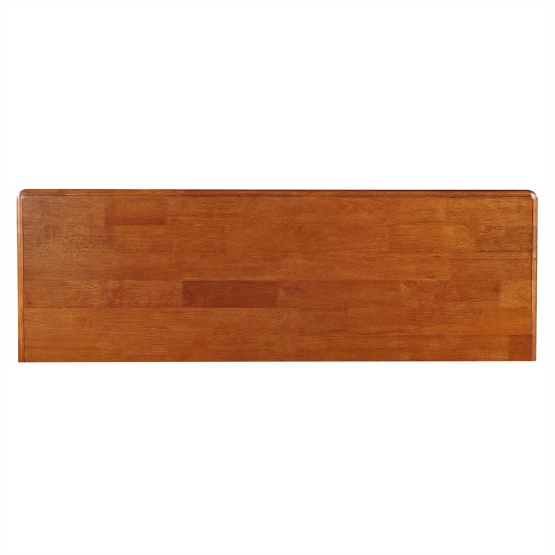 Selections 3-Drawers 1-Large Open Shelf Sideboard in Antique Black/Cherry Wood