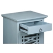 Cottage Solid Wood Side or Night Table in Distressed Beach Blue