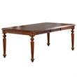 Andrews 7Pc 76-in Rectangle Butterfly Extendable Dining Set /Chestnut Brown Wood