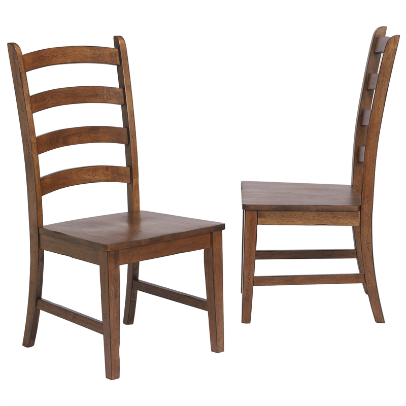 Simply Brook 6Pc 72-in Rectangle Extendable Dining Set with Bench in Brown Wood