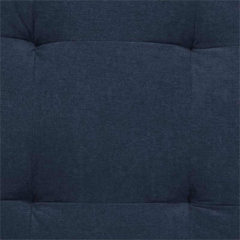 Pixie 4Pc Sectional Module Sofa/Speaker Console USB Storage/Blue/Cream Fabric