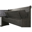 Sunny Dining Nook Table Set in Gray Wood with Kitchen Corner Storage Bench