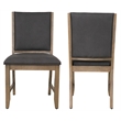 Saunders 8PC Extendable Dining Set with Server Charging/USB Brown Acacia Wood