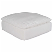 Puff 4 Pc Slipcovered Modular Sectional Sofa Performance Fabric White