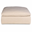 Sunset Trading Puff 4 Pc Slipcovered Sectional Sofa Performance Fabric Tan