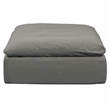 Puff 4 Pc Slipcovered Modular Sectional Sofa Performance Fabric Gray