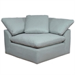 Puff 5 Pc Slipcovered Modular Sectional Sofa Performance Fabric Ocean Blue