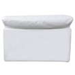 Puff 5 Pc Slipcovered Modular Sectional Sofa Performance Fabric White