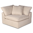 Puff 5 Pc Slipcovered Modular Sectional Sofa Performance Fabric Tan