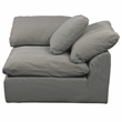 Puff 5 Pc Slipcovered Modular Sectional Sofa Performance Fabric Gray