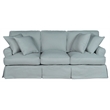 Horizon 4 Pc Slipcovered Living Room Sofa Set Ocean Blue Performance Fabric