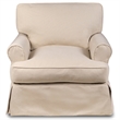 Horizon 4PC Slipcovered Living Room Sofa Set in Tan Washable Performance Fabric