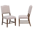 Simply Brook 6PC Extension Dining Set Performance Fabric Chairs Bench Brown Wood