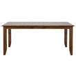 Simply Brook 6PC Extension Dining Set Performance Fabric Chairs Bench Brown Wood