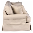 Horizon 3PC Slipcovered Sofa Chair Ottoman Set Tan Washable Performance Fabric