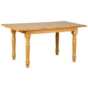 Selections 60&quot Rectangle Extendable Butterfly Leaf Dining Table Light Oak Wood