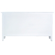 Sunset Trading Cottage Shutter Door Credenza White/Gray Solid Wood No Assembly