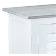 Sunset Trading Cottage Shutter Door Credenza White/Gray Solid Wood No Assembly