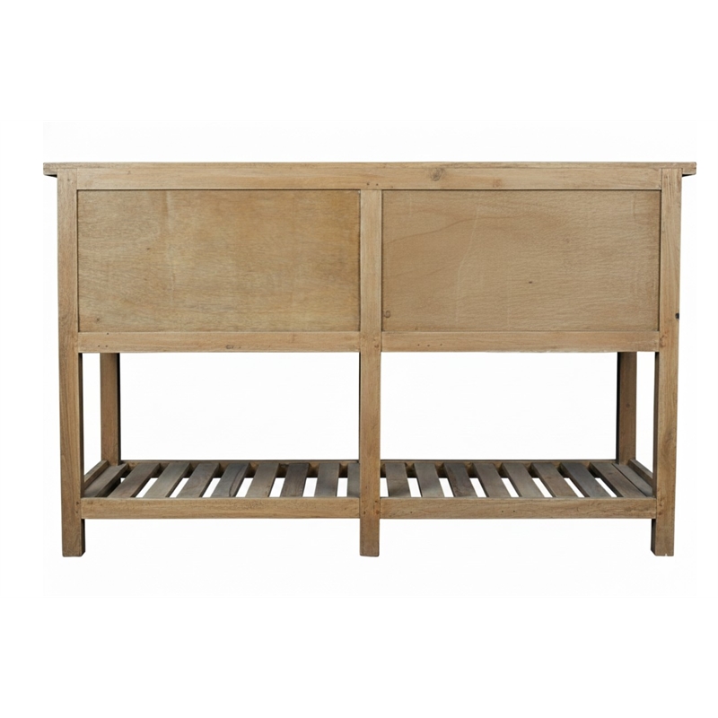 Sunset Trading Cottage Sideboard Driftwood Brown Solid Wood