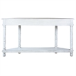 Sunset Trading Cottage Display Table White/Brown Solid Wood Fully Assembled