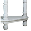 Sunset Trading Cottage Display Table White/Brown Solid Wood Fully Assembled